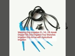 Irrigação por gotejamento 2L / 4L / 8L Arrow Dripper Kits Irrigação por gotejamento Quatro ramos Irrigação Arrow Drip com irrigação agrícola