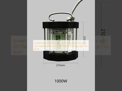 Luz de pesca LED subaquática para o mar profundo com ângulo de raio de 120 graus
