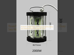 Potente 2000W melhor luz de pesca LED para profundidade do mar luz de pesca à prova d'água para barcos
